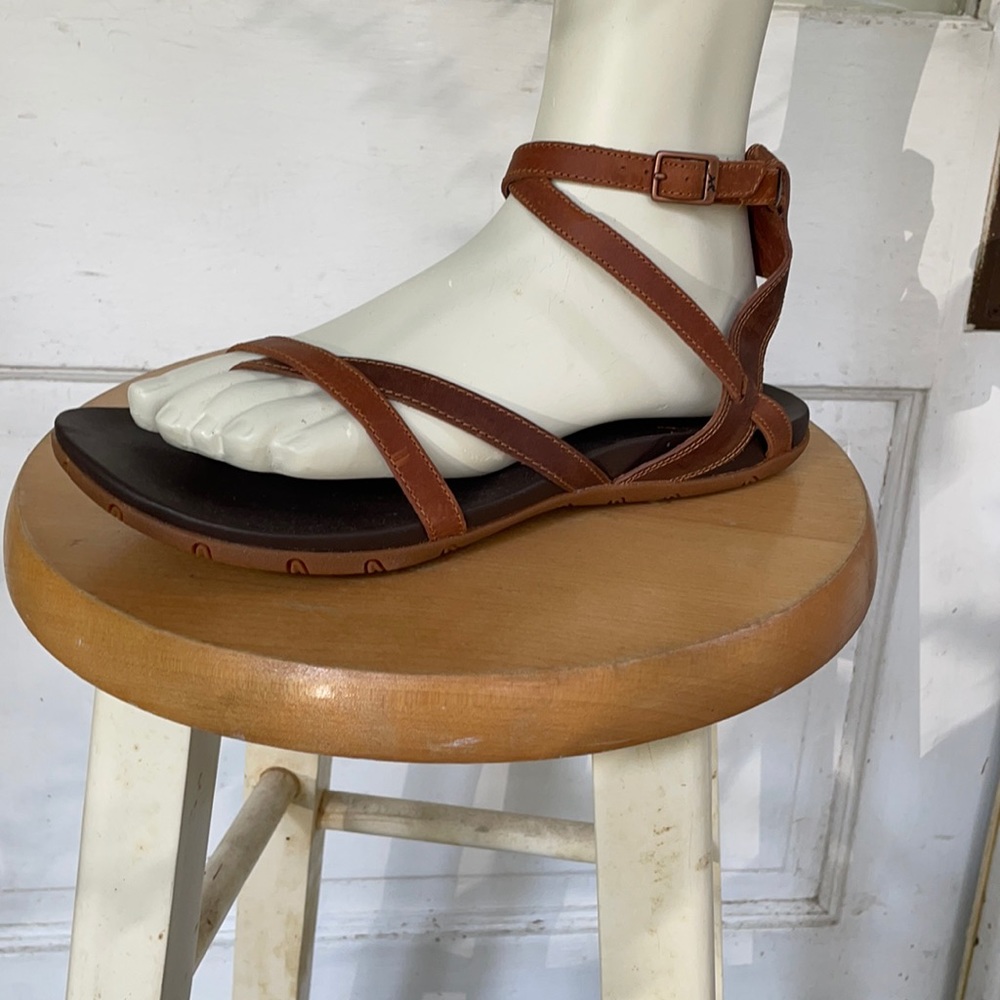 Chaco Brown Leather Strappy Sandal